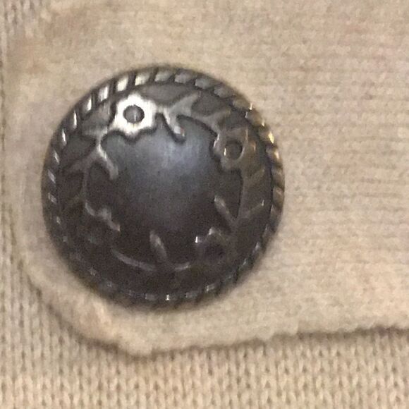 Christopher & Banks Cardigan Cream Blue L - Picture 9 of 9